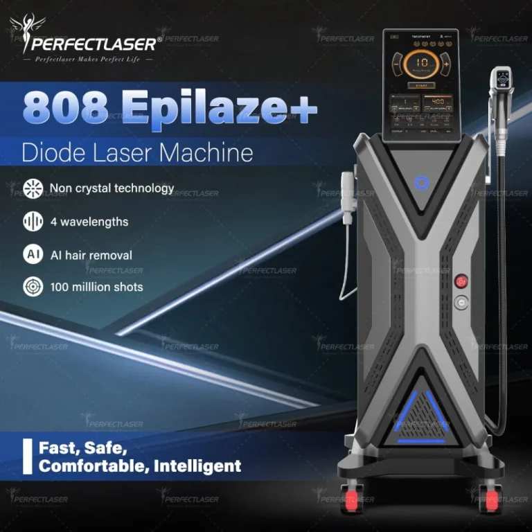 4 wavelength diode laser hair removal machine