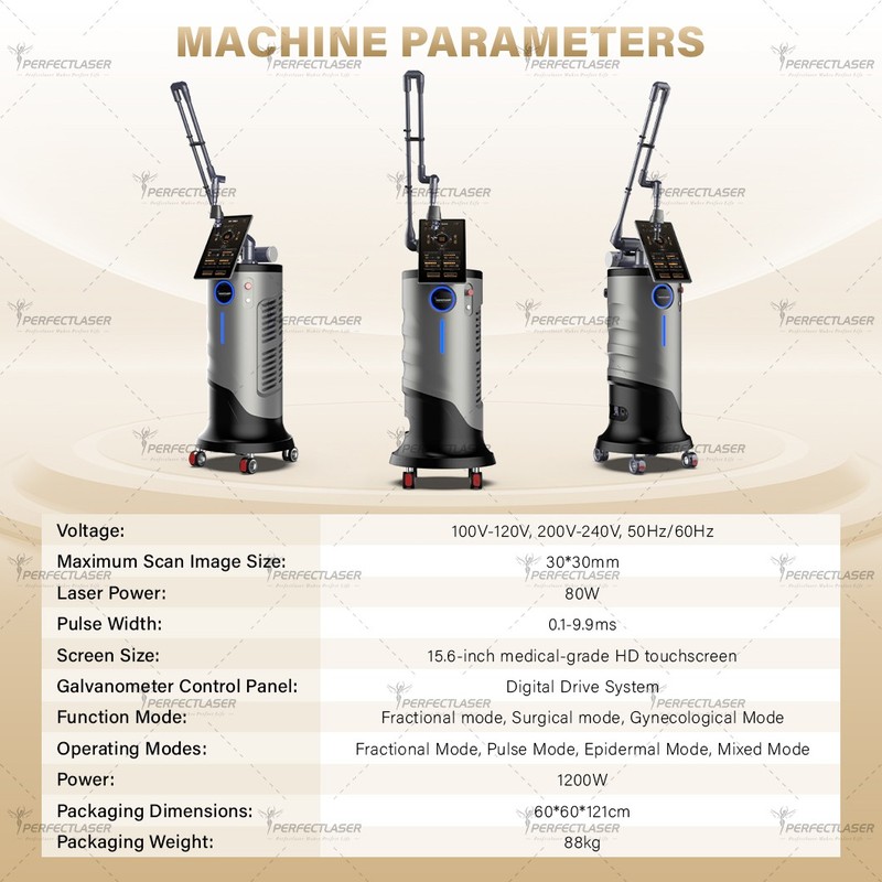 Machine laser fractionnelle CO2