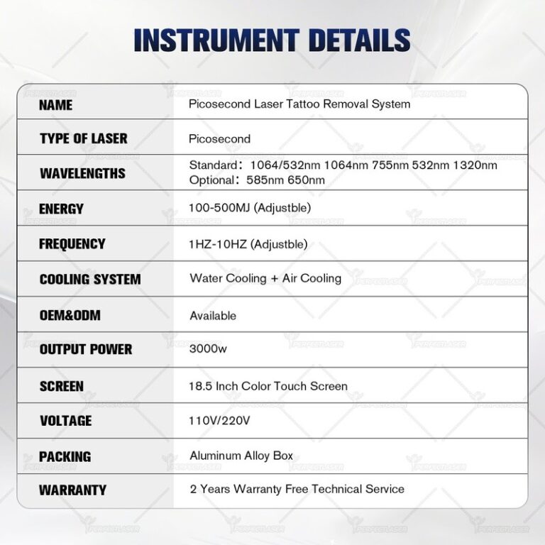 Picosecond Laser Tattoo Removal Machine