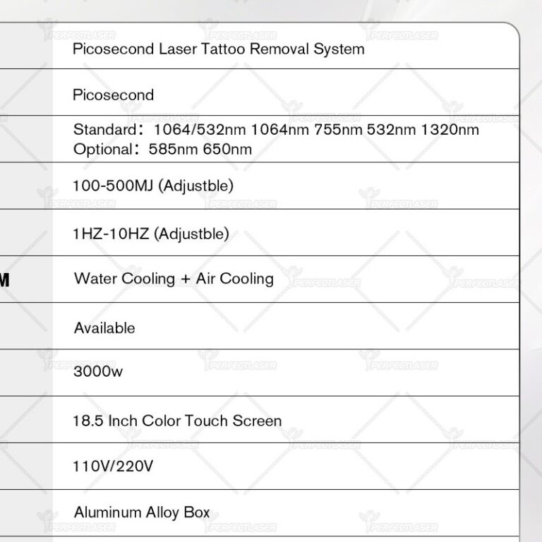 Pico Laser Tattoo Removal Machine